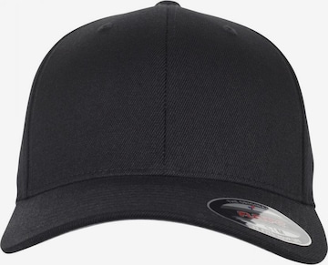 Cappello da baseball 'Wool Blend' di Flexfit in nero: frontale