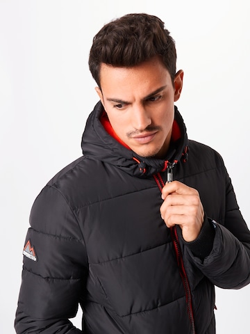 Superdry Přechodná bunda – černá