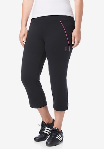 VENICE BEACH Regular Workout Pants in Black: front