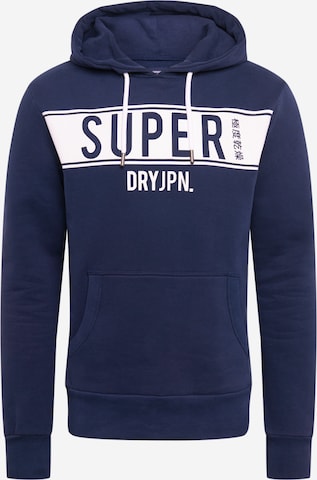 Superdry Sweatshirt in Blauw: voorkant