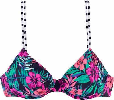 VENICE BEACH Hauts de bikini 'Summer' en bleu marine / rose, Vue avec produit