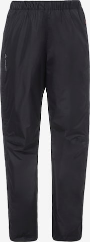 Regular Pantalon outdoor 'Fluid' VAUDE en noir : devant