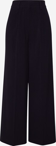 EDITED Wide leg Pleated Pants 'Kelly' in Black: front