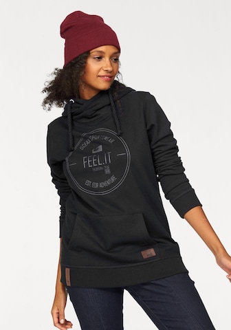 OCEAN SPORTSWEAR Athletic Sweatshirt in Black: front