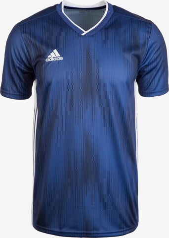 ADIDAS SPORTSWEAR Performance Shirt 'Tiro 19' in Blue: front