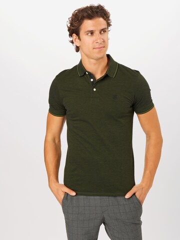 Coupe regular T-Shirt 'TWIST' SELECTED HOMME en vert : devant