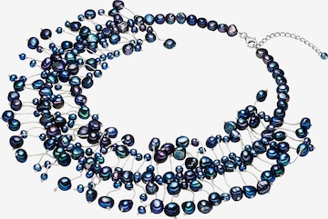 Valero Pearls Necklace in Blue: front