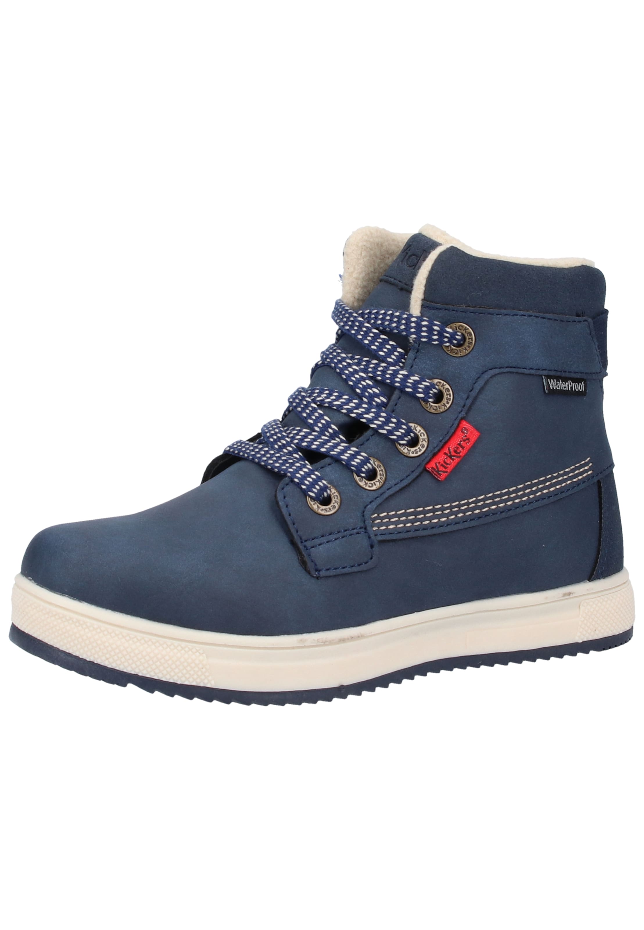 Chaussure basse Kickers en bleu : devant