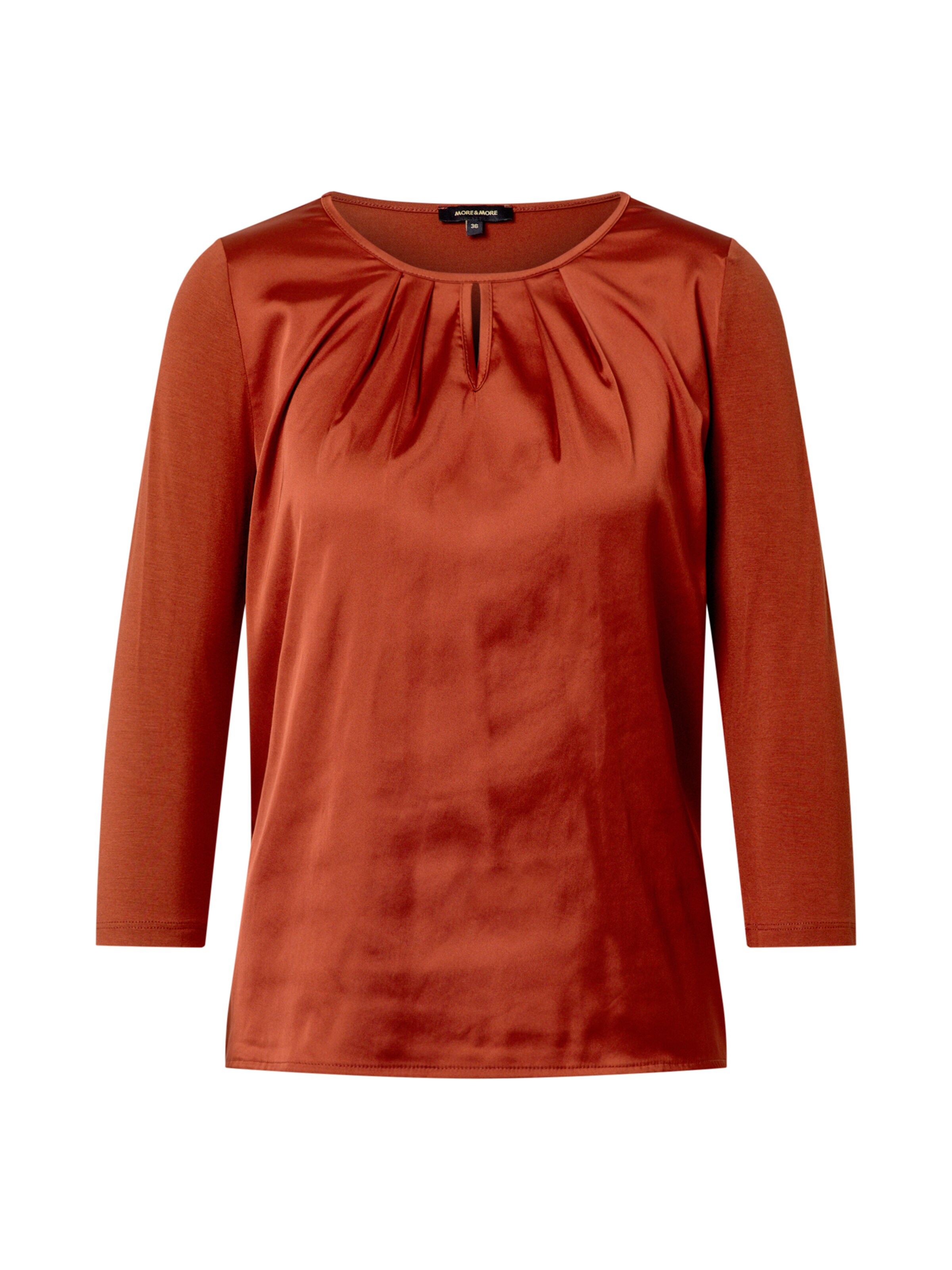 MORE & MORE Bluse in orangerot, Produktansicht