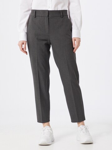 SELECTED FEMME Regular Trousers with creases 'Ria' in Grey: front