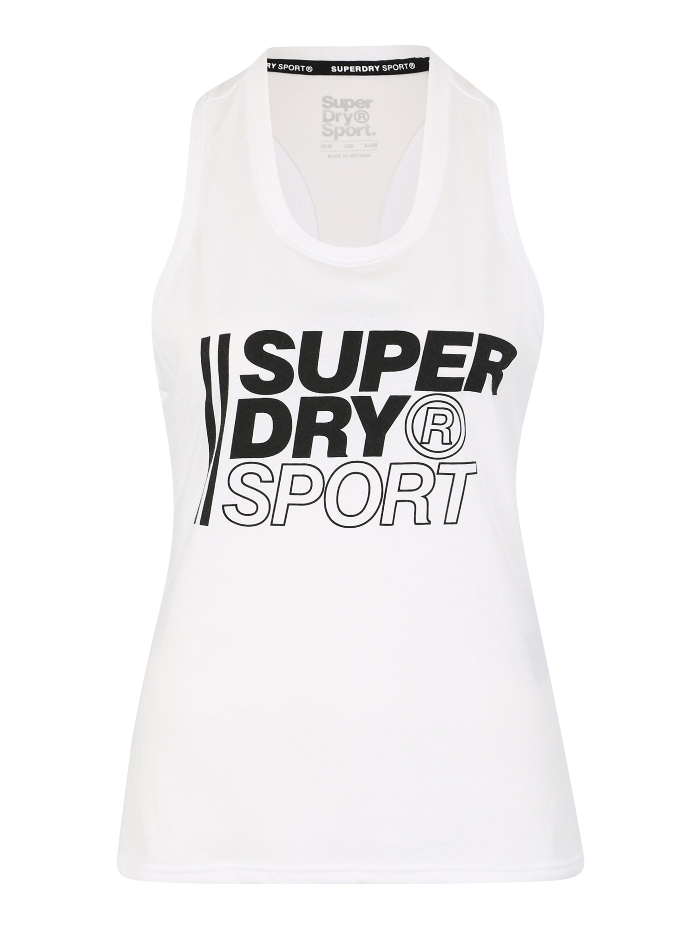 Superdry - Sporttop in de kleur Zwart