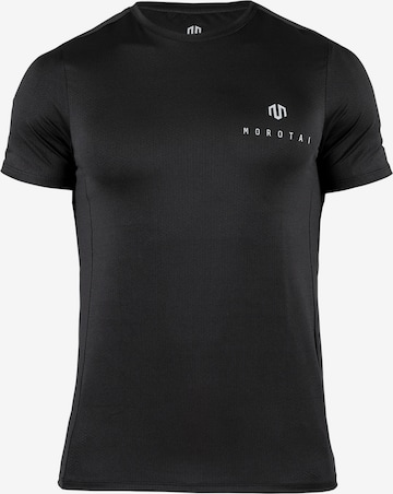 T-Shirt fonctionnel MOROTAI en noir : devant