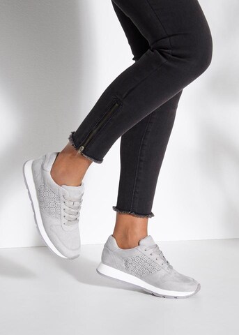 LASCANA Sneakers in Grey: front