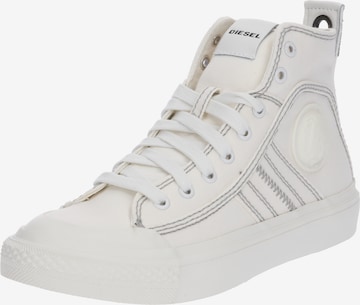 DIESEL High-Top Sneakers 'S-Astico' in White: front
