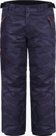 ICEPEAK Regular Workout Pants 'JOHNNY' in Blue: front