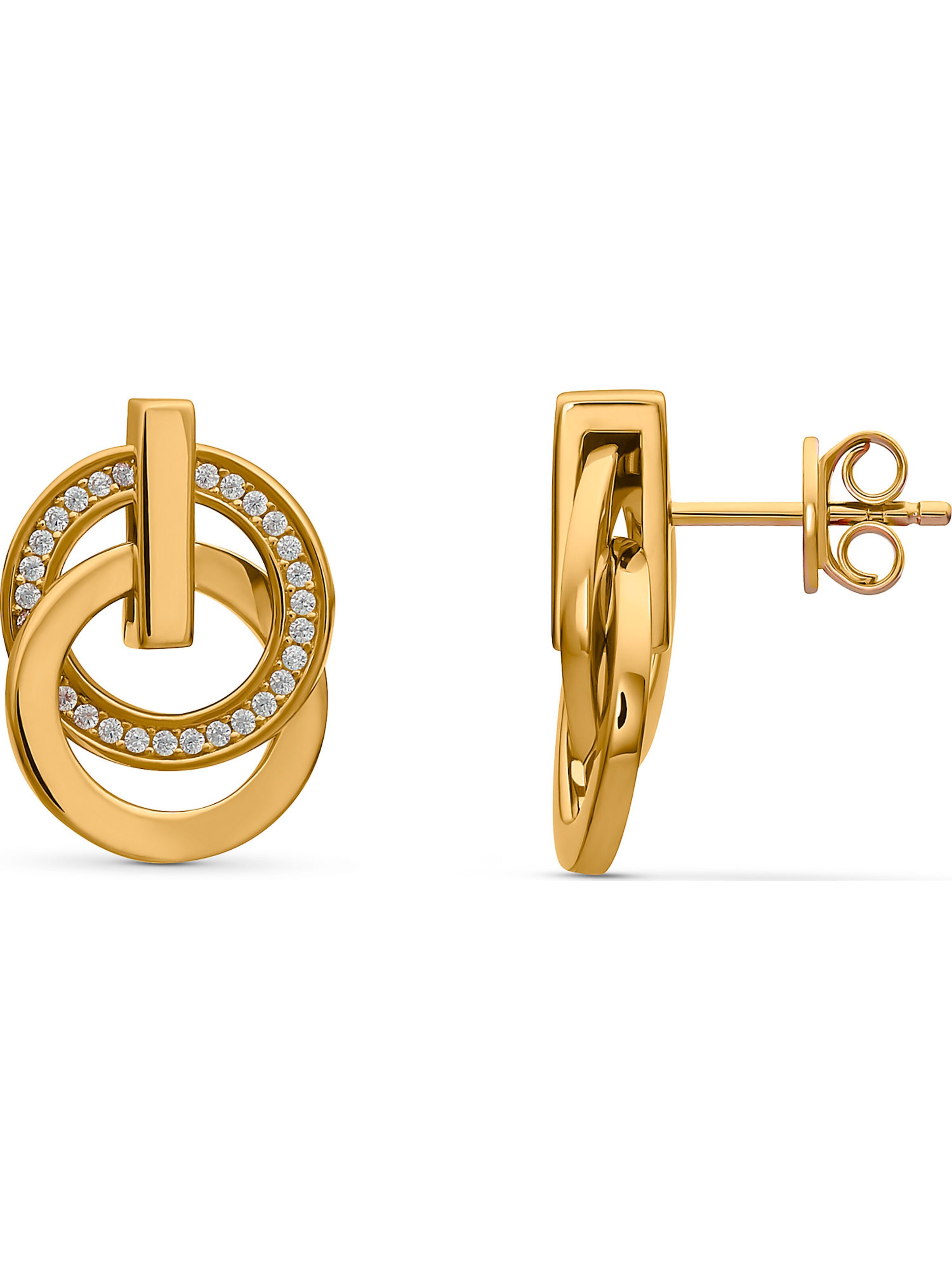 JETTE Ohrstecker 'Swing' in Gold