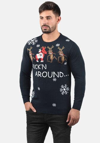 BLEND Sweater 'Rudolph' in Blue: front