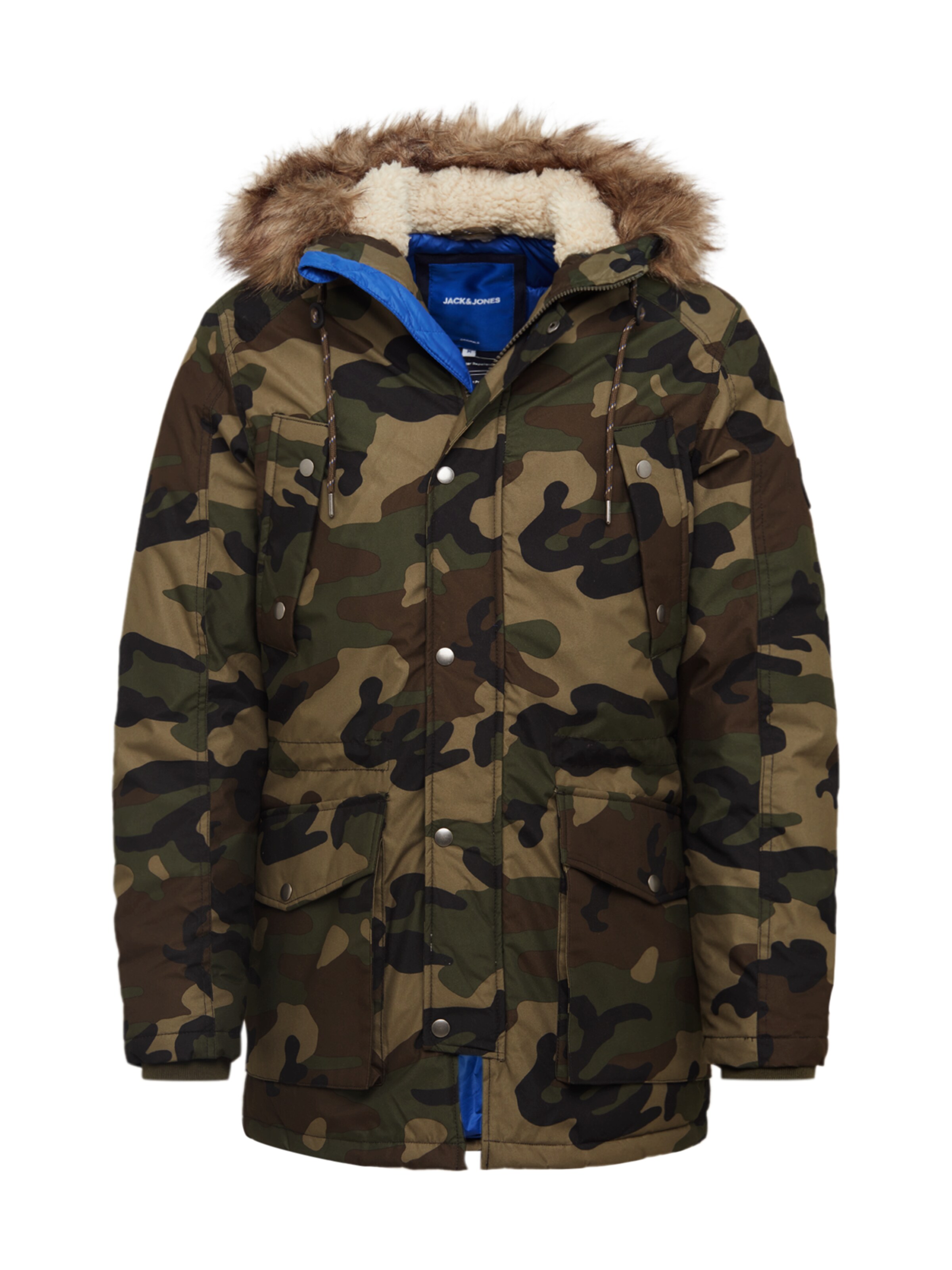 JACK & JONES - Winterparka 'JOREXPLORE' in de kleur Donkergroen
