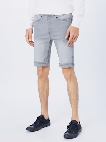 Coupe slim Jean BURTON MENSWEAR LONDON en gris : devant