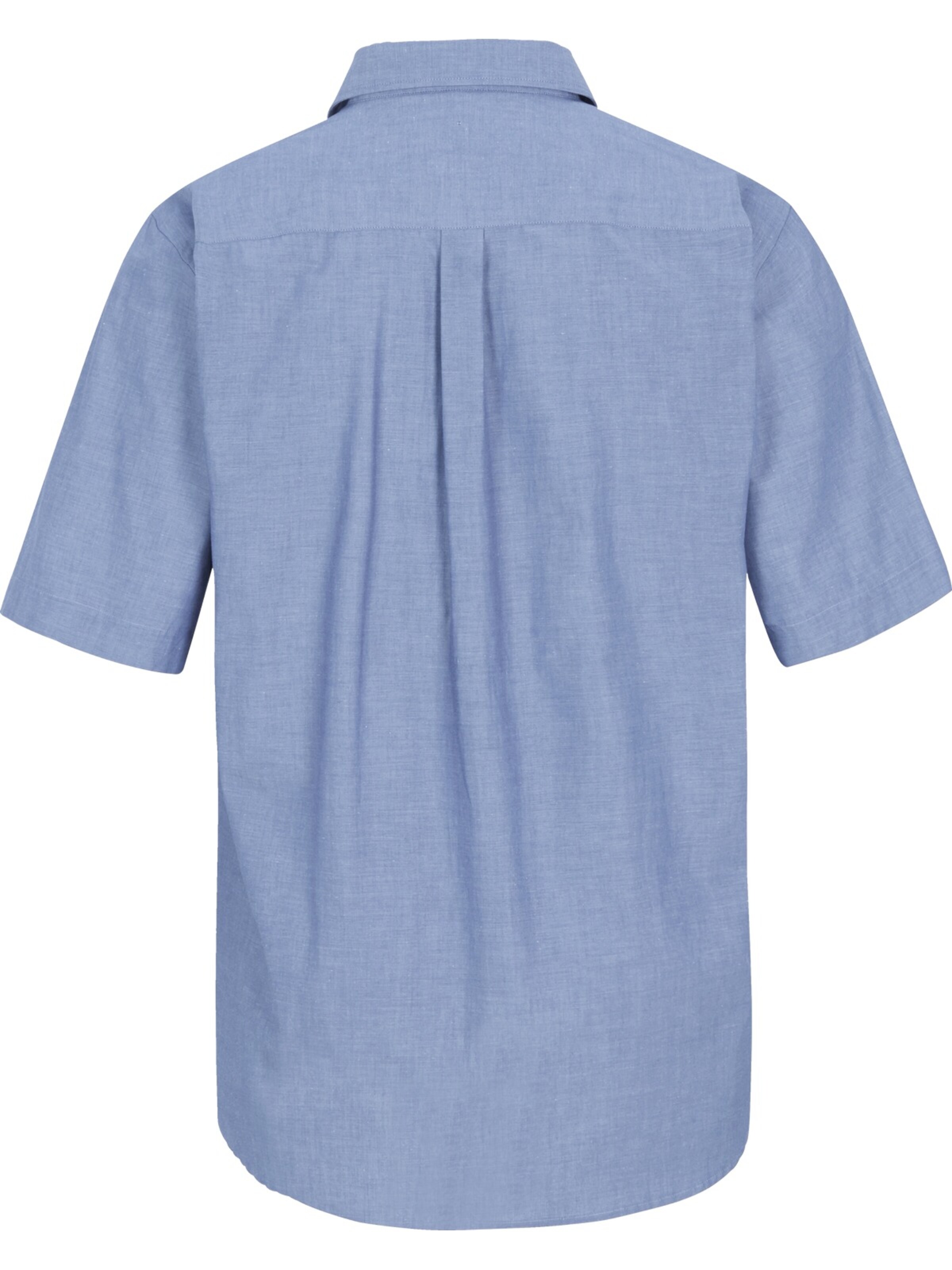 Jan Vanderstorm Comfort fit Button Up Shirt 'Evin' in Blue