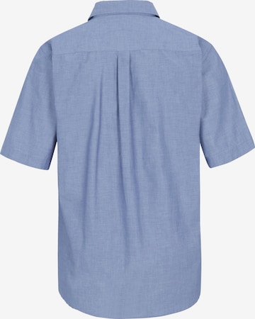 Jan Vanderstorm Comfort fit Button Up Shirt 'Evin' in Blue