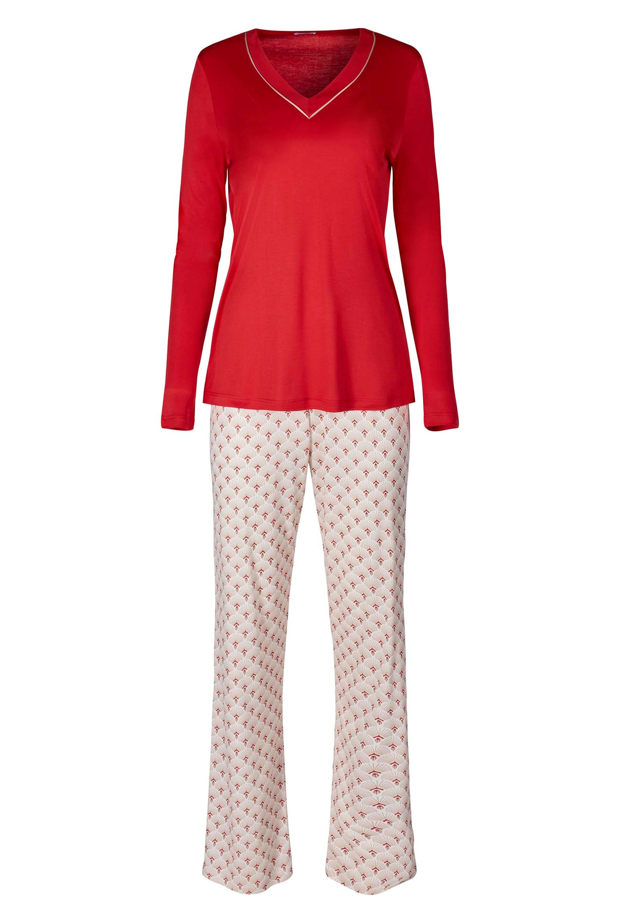 HUBER - Pyjama 'Season of dreams' in beige