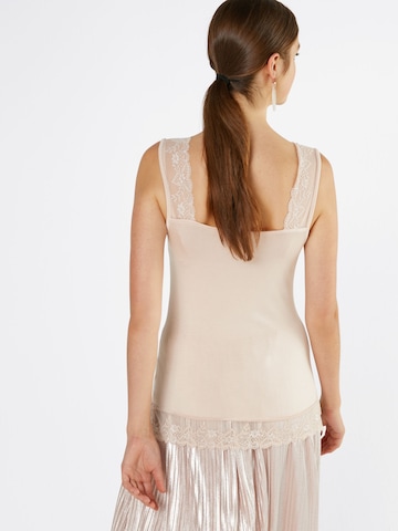 Cream Top 'Florence' in Roze