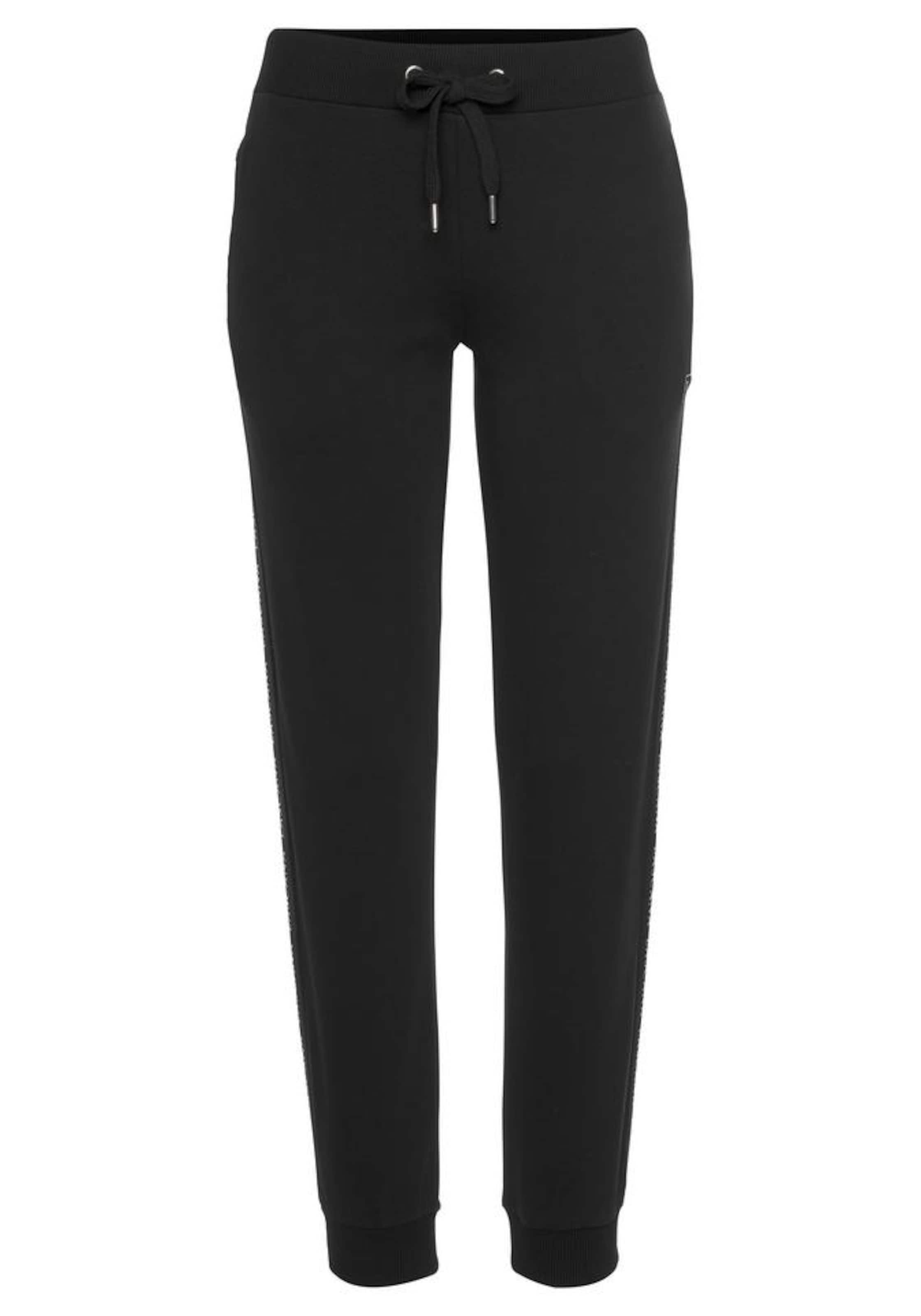 LASCANA ACTIVE Παντελόνι φόρμας σε μαύρο: μπροστά