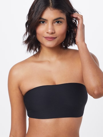 regular Top per bikini di Seafolly in nero: frontale