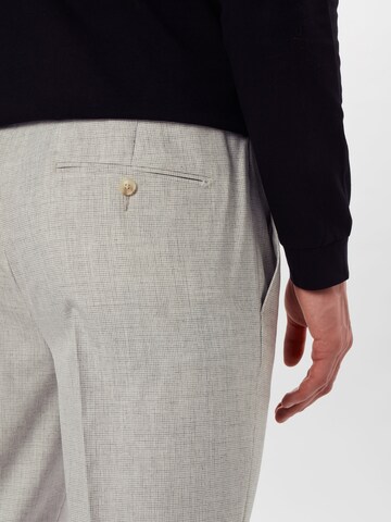 Coupe slim Pantalon à plis BURTON MENSWEAR LONDON en gris