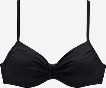 LASCANA T-skjorte Bikinitopp i svart: forside