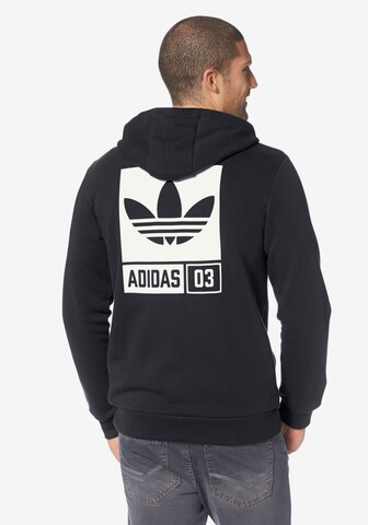 ADIDAS ORIGINALS Sweatjacke in Schwarz: predná strana