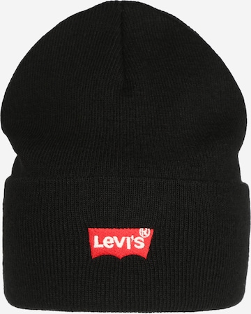 LEVI'S ® Beanie 'Red Batwing' in Black