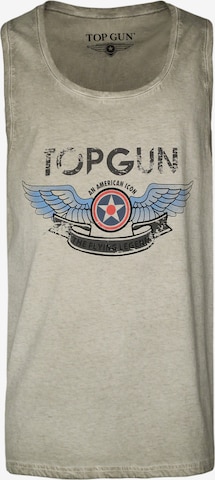 TOP GUN Tank Top ' Flap ' in Grün: predná strana