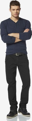 JOHN DEVIN Slimfit Hose in Schwarz