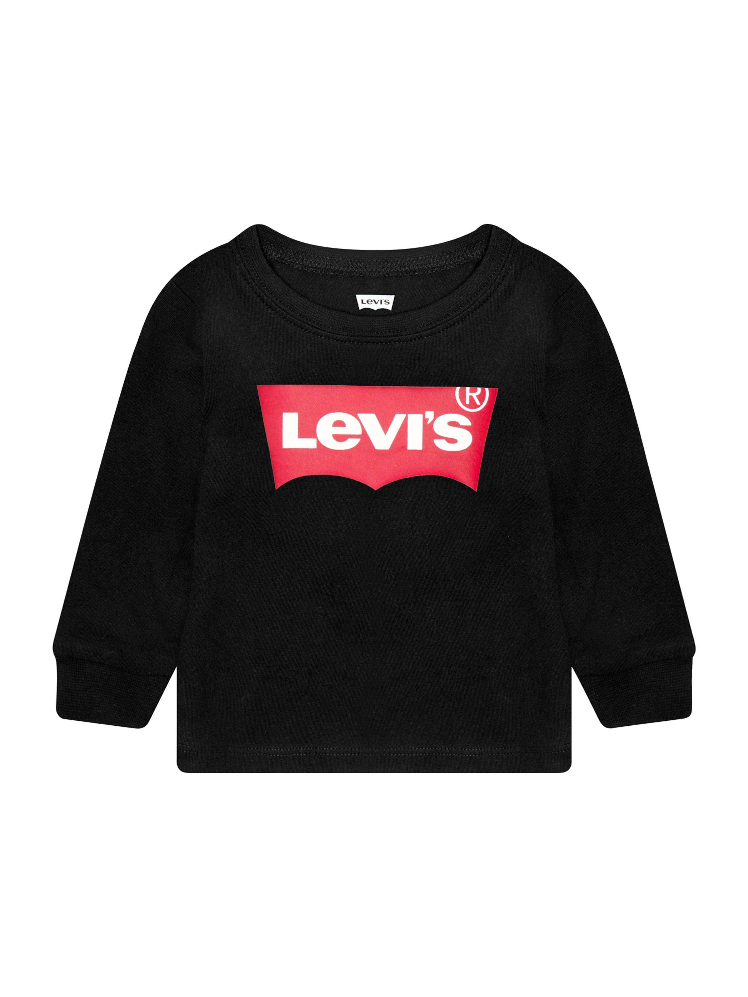 Levi&#x27;s Kids Regular fit Μπλουζάκι σε μαύρο: μπροστά
