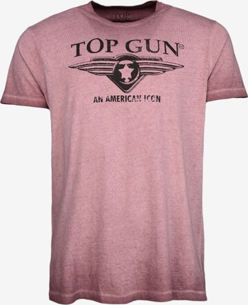 TOP GUN Shirt ' Wing cast ' in Pink: front