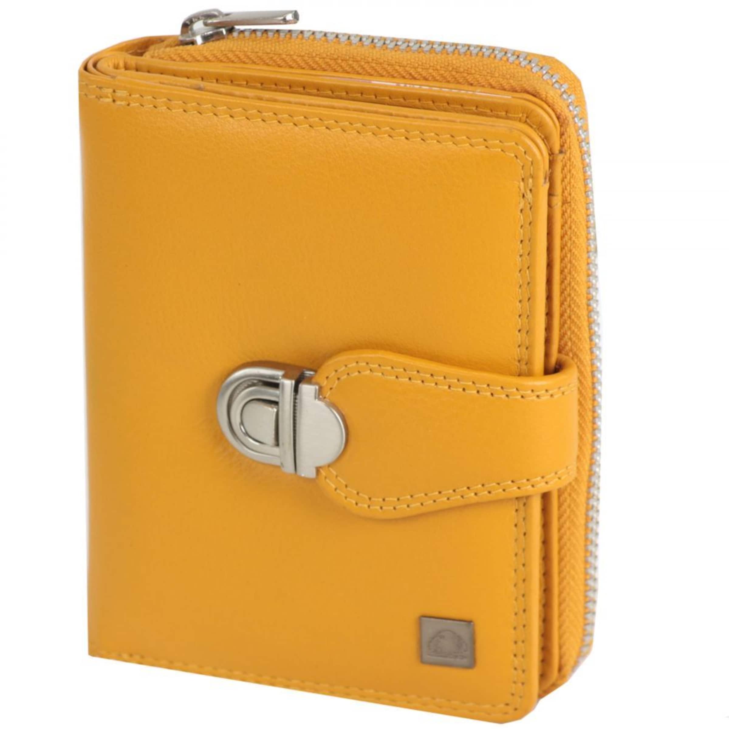 Porte-monnaies GREENBURRY en jaune : devant