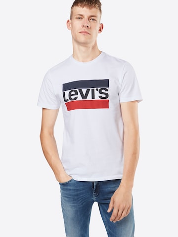 LEVI'S ® Shirt 'Sportswear Logo Graphic' in Wit: voorkant