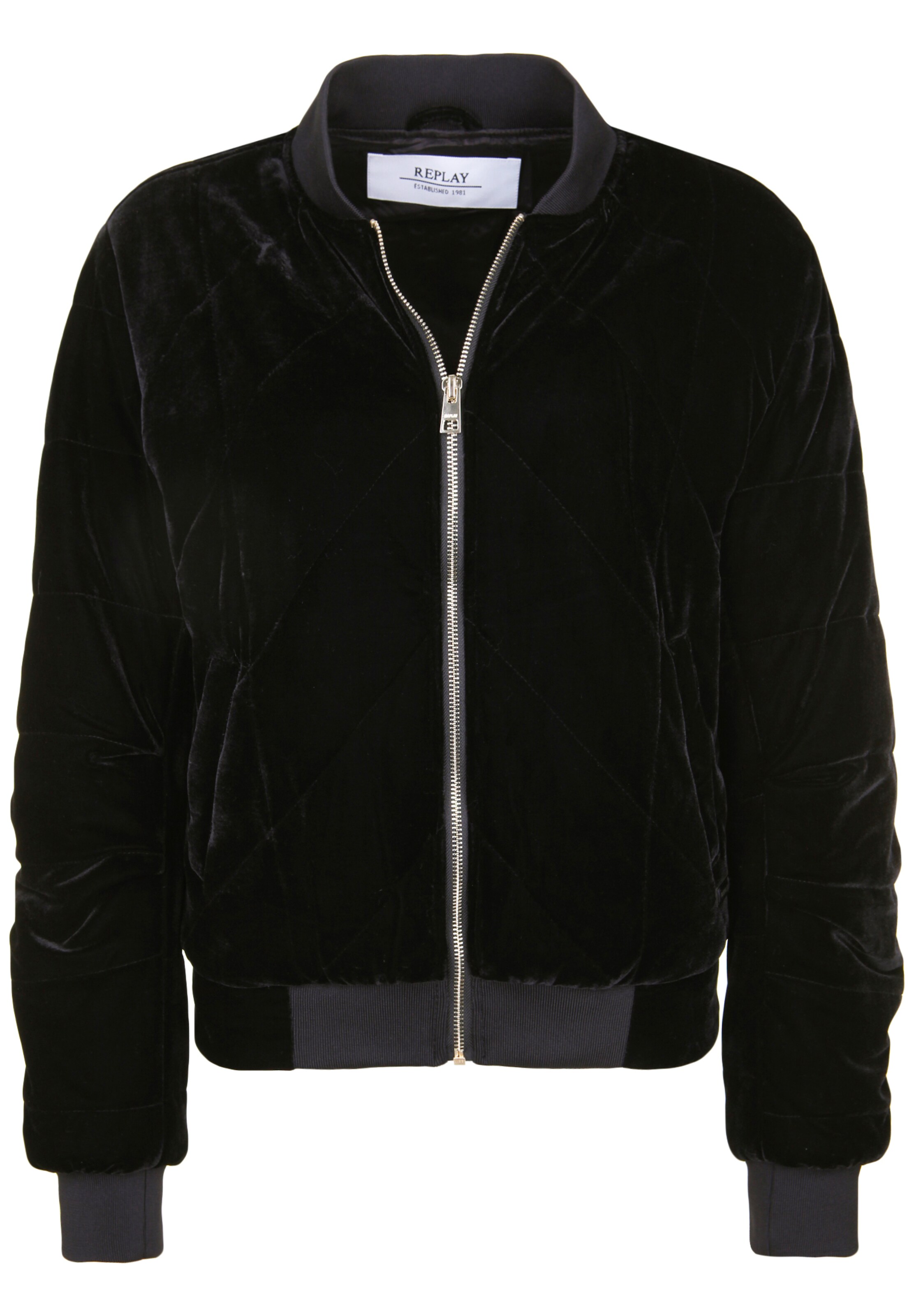 REPLAY - Tussenjas in de kleur Zwart