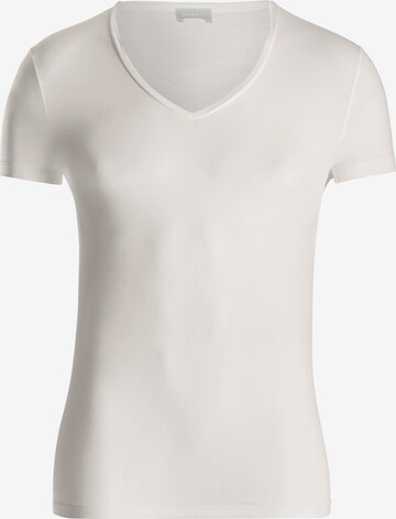 Hanro T-Shirt V-Neck ' Micro Touch ' in Weiß: predná strana