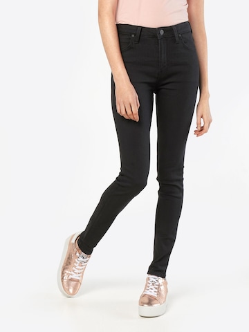 Lee Skinny Jeans 'Scarlett High' in Black: front