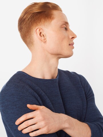 INDICODE JEANS Regular Fit Pullover 'Christian' in Blau