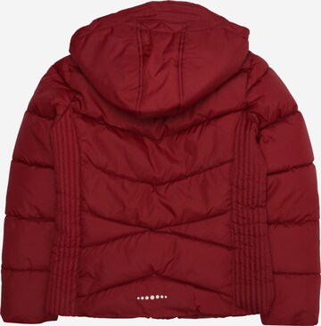 TOM TAILOR Zimní bunda – červená: zadní strana