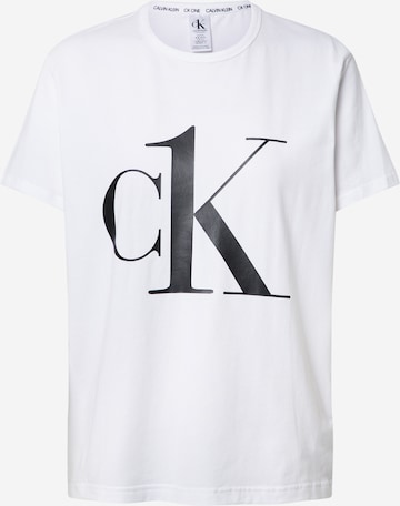 Chemise de nuit Calvin Klein Underwear en blanc : devant
