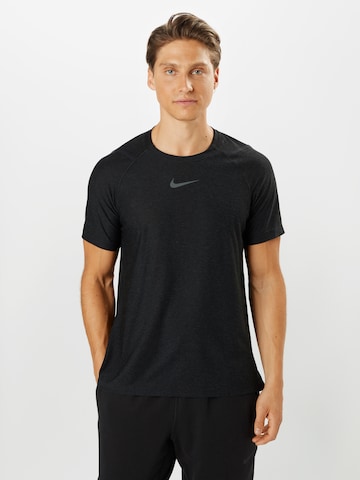 NIKE Regular fit Λειτουργικό μπλουζάκι 'Pro' σε μαύρο: μπροστά