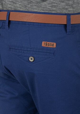 !Solid Regular Chino Pants in Blue