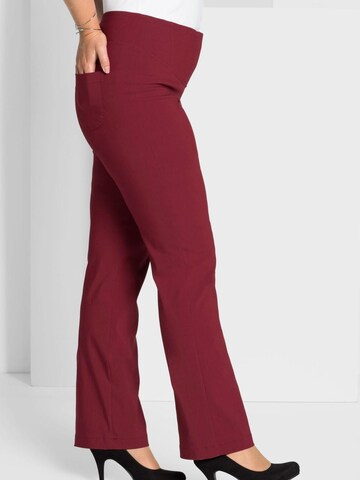 SHEEGO Regular Pants in Red