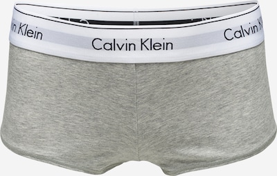 Calvin Klein Underwear Culotte 'Boyshort' en gris chiné / noir / blanc, Vue avec produit