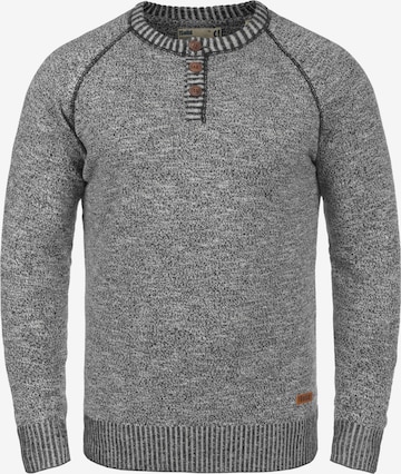 !Solid Sweater 'Thiago' in Grey: front
